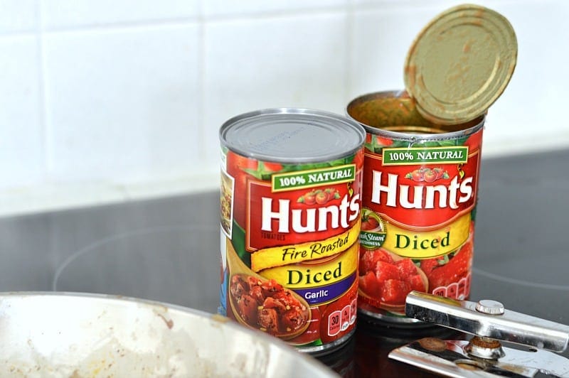 Hunt's tomatoes for the chili recipe