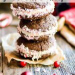 Chocolate peppermint Christmas cookies