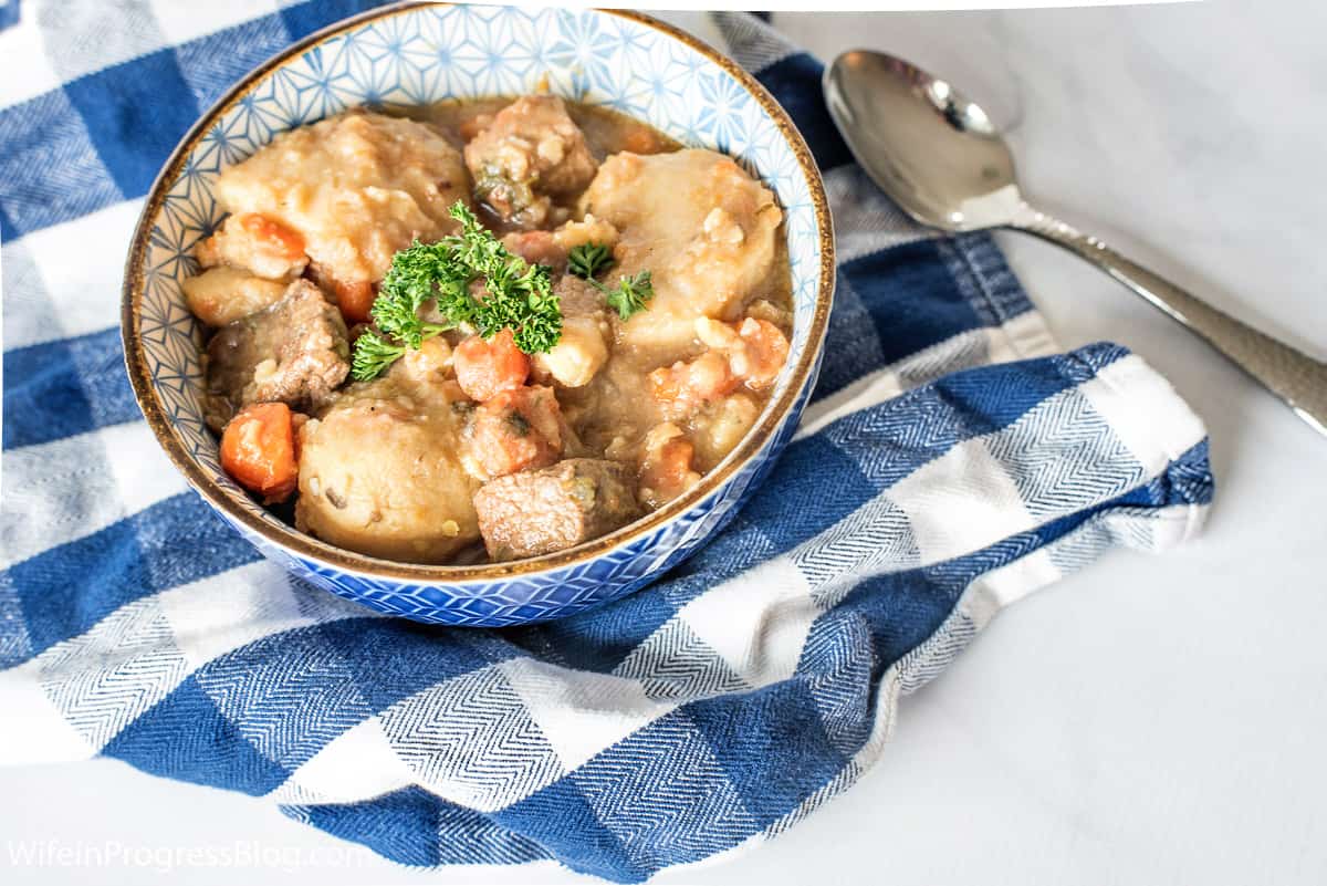 Authentic Irish Stew Recipe with beef and lamb. St. Patrick's Day food at its best