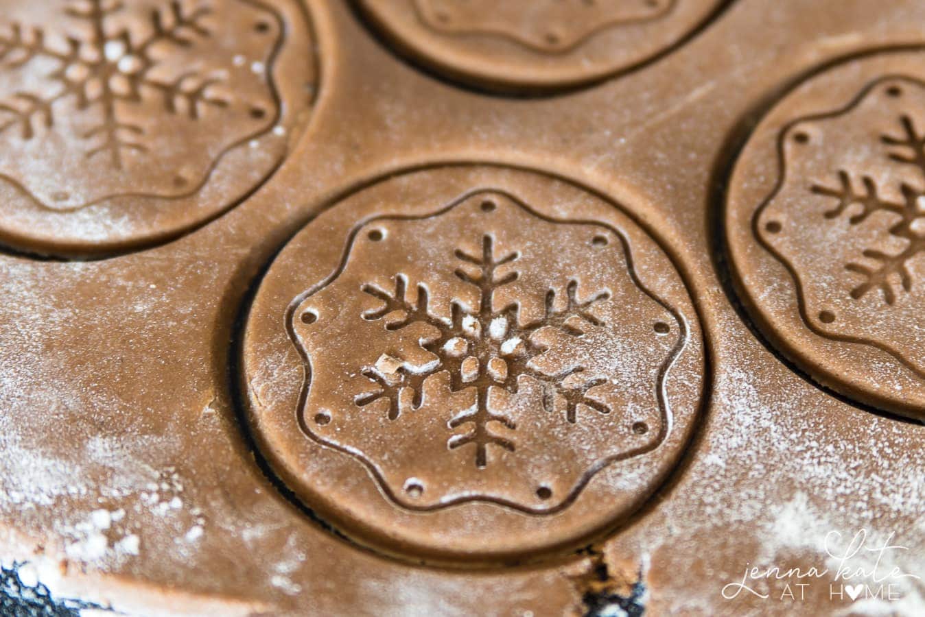 lightly spiced gingerbread holiday cookies