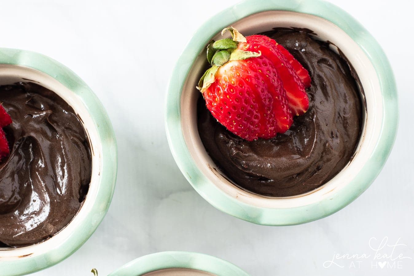 A delicious chocolate avocado pudding that can be made vegan or paleo