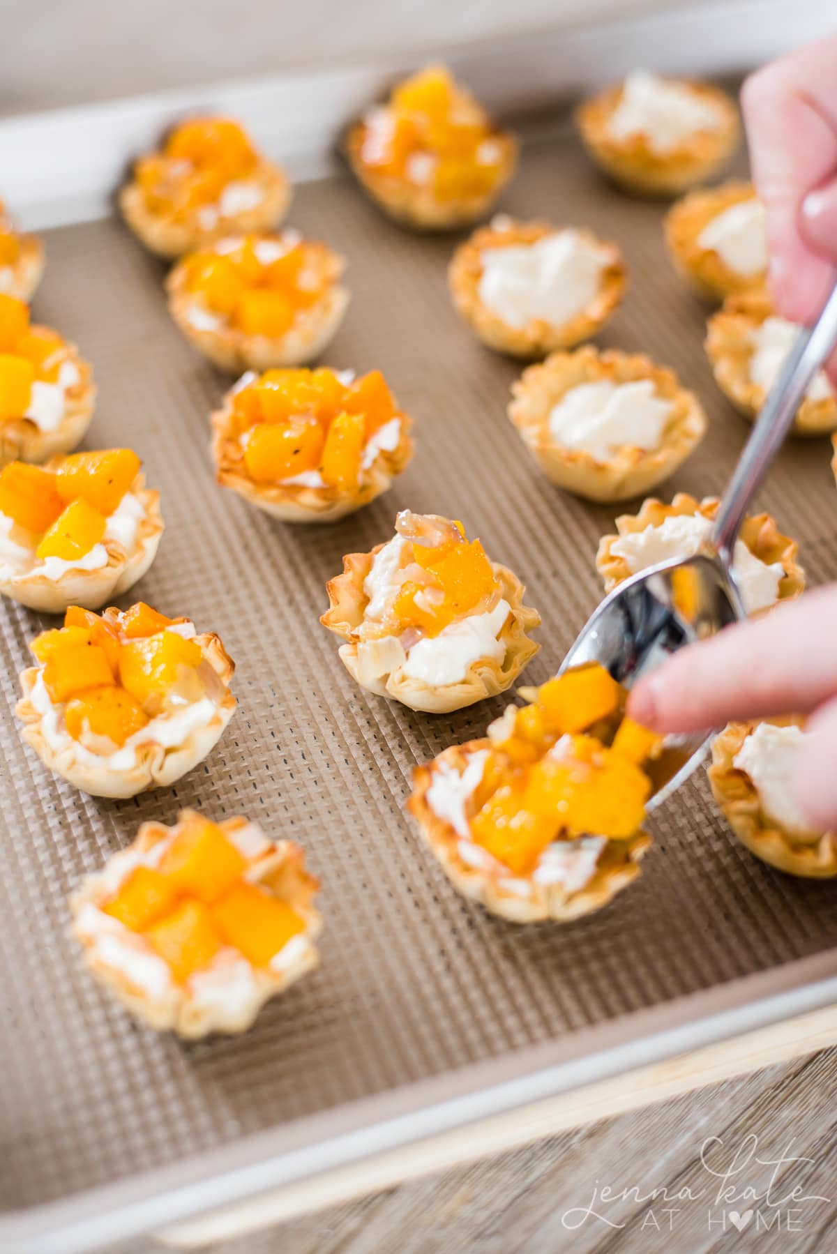 Easy holiday appetizer made from butternut squash