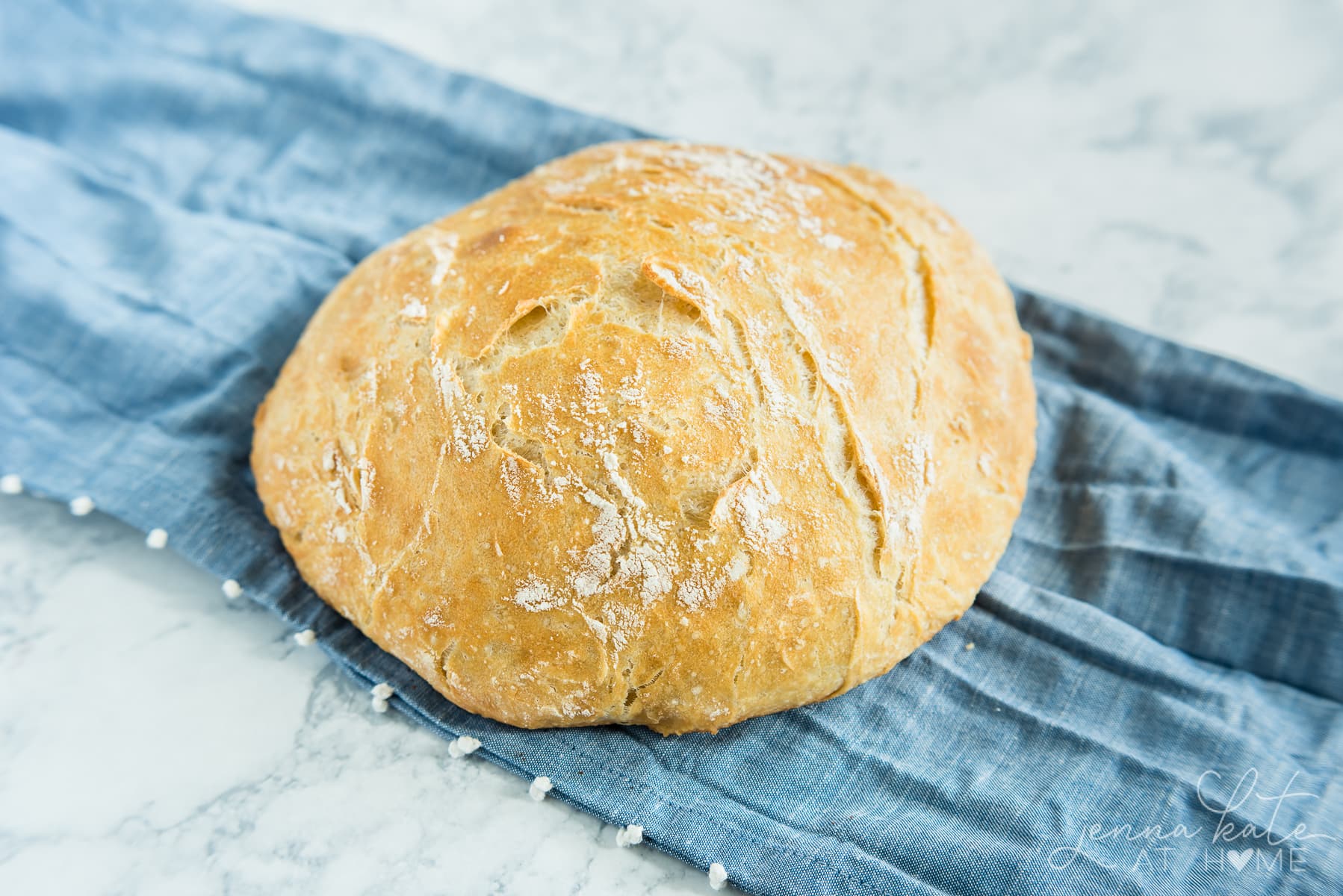 quick recipe for no knead crusty bread