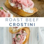 roast beef crostini