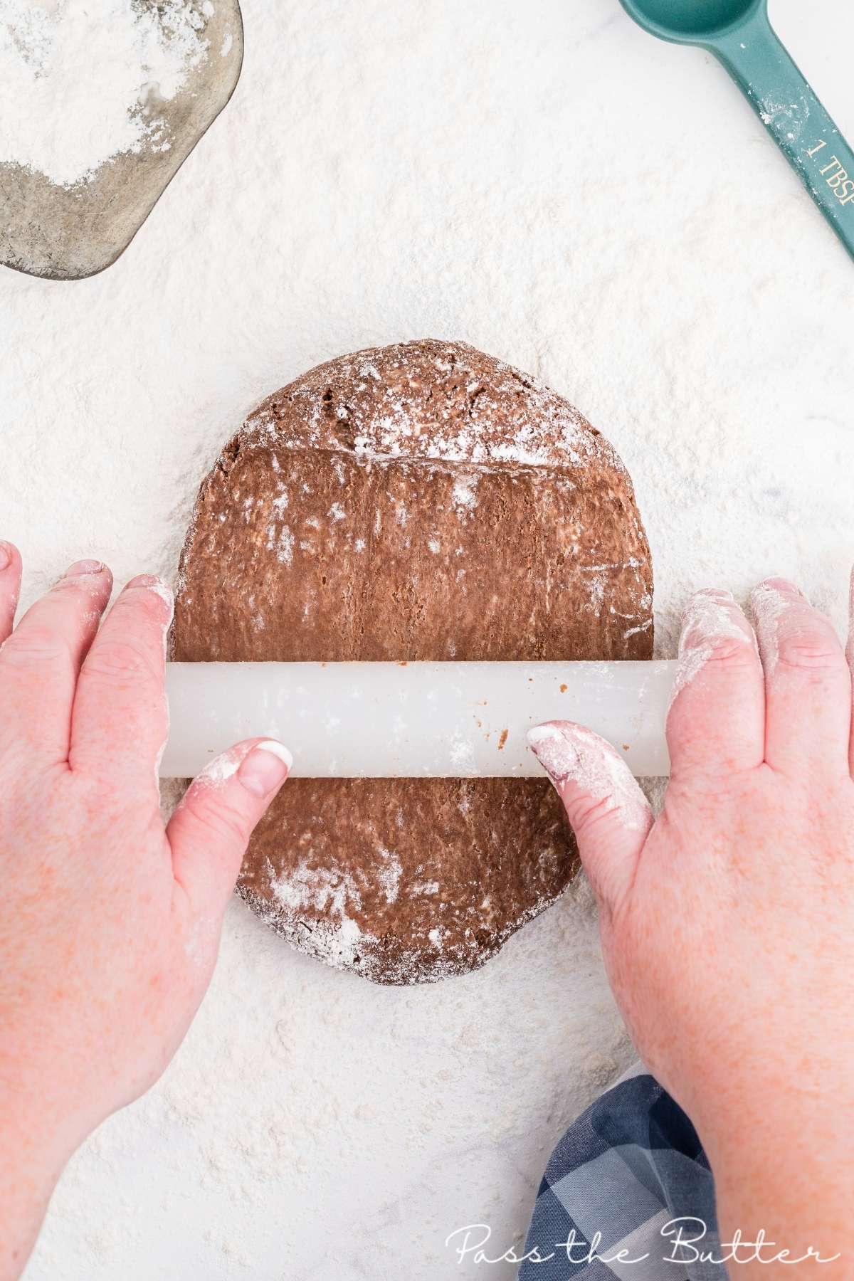 roll out the dough on a floured surface